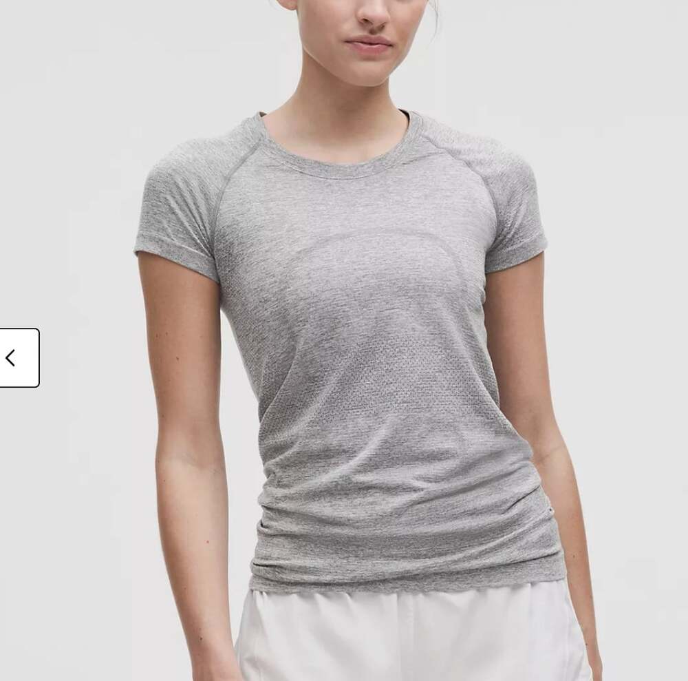 Lululemon Swiftly Tech Short-Sleeve Shirt 2.0 Hip Length Slate Gray Size 6